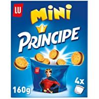 Los mejores  - Príncipe Mini - Galletas Rellenas de Chocolate con Leche en Formato Mini - 4 Bolsitas para Llevar- 160 g